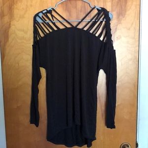 Brand new never worn lattice shoulder top